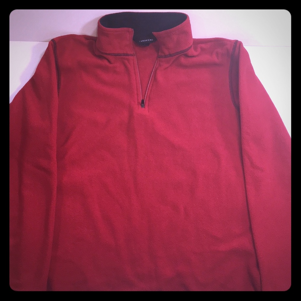 Lightweight red fleece LANDS END kids 14/16